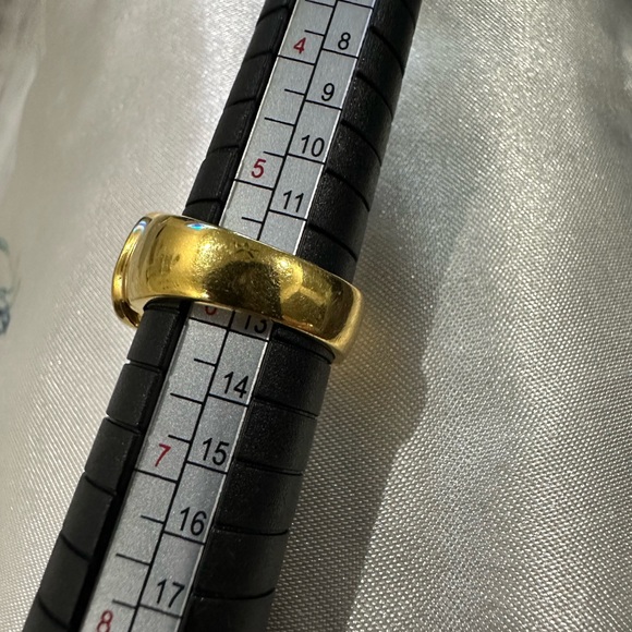 18k GE plated ring with gem stones - Picture 3 of 4